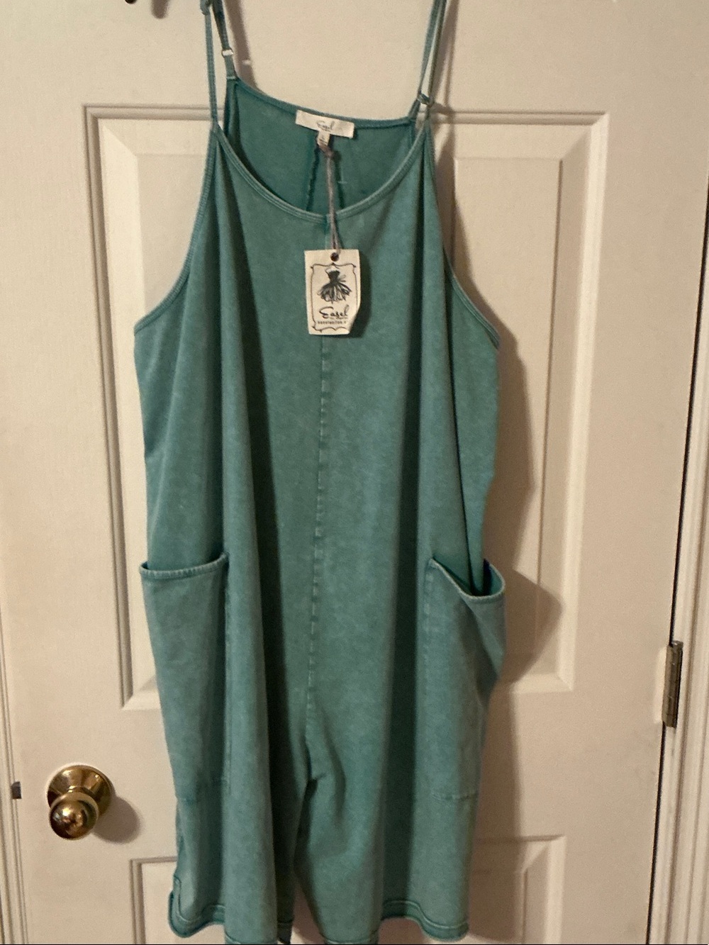 Easel mineral wash romper